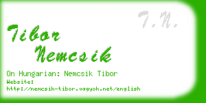 tibor nemcsik business card